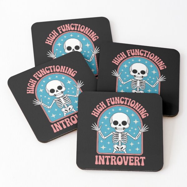 Item preview, Introvert Humor Funny Sarcastic Anxiety Skeleton designed and sold by SyncSusscess.