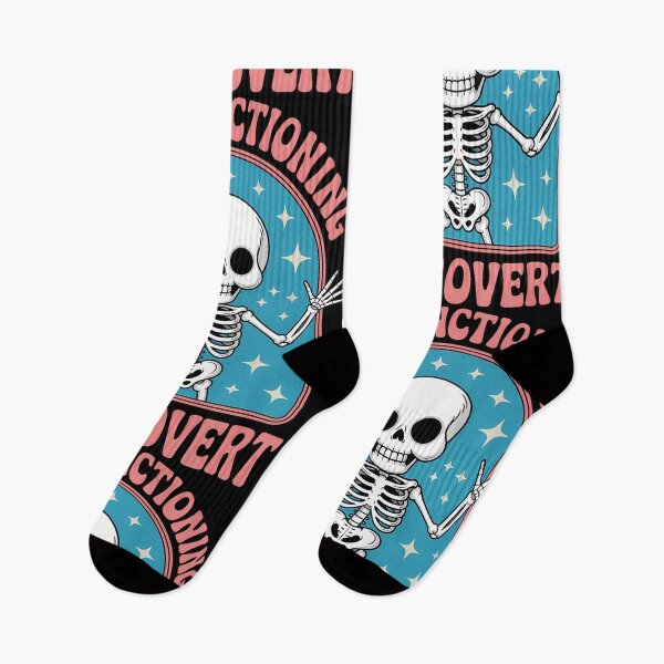 Item preview, Introvert Humor Funny Sarcastic Anxiety Skeleton designed and sold by SyncSusscess.