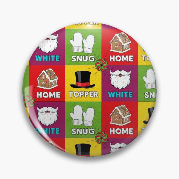 Item preview, Christmas Pop Art Snug Home Topper White designed and sold by graphicnew.
