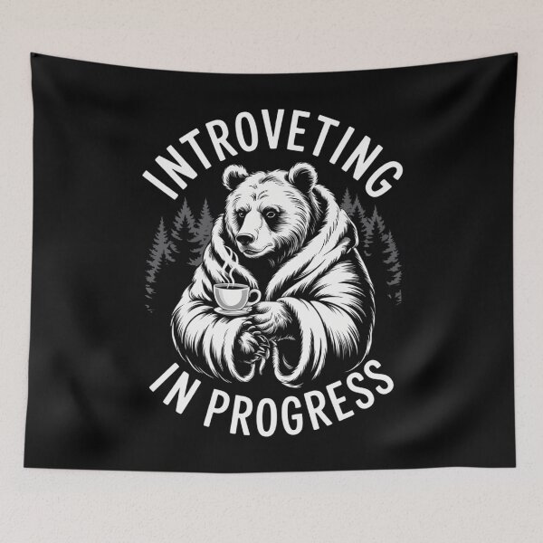 Item preview, Introverting Bear Funny Introvert  Animal designed and sold by SyncSusscess.