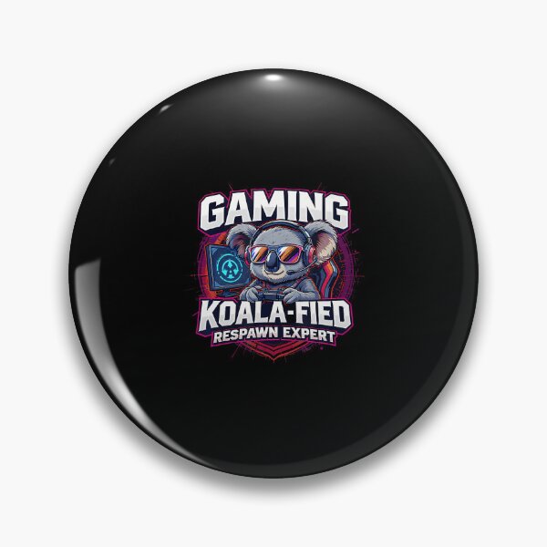 Item preview, Gaming Koalafied Respawn Expert Funny Koala Gamer Pun Design designed and sold by KarlaLeanne.