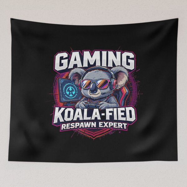 Item preview, Gaming Koalafied Respawn Expert Funny Koala Gamer Pun Design designed and sold by KarlaLeanne.