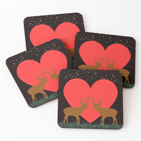 Item preview, Reindeer and heart – a symbol of love and harmony with nature. designed and sold by Nikoverse.