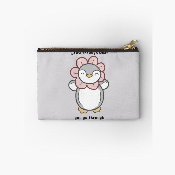 Item preview, Grow through what you got through cute penguin | mental health/ trauma positive affirmation designed and sold by NeurodiverseTea.