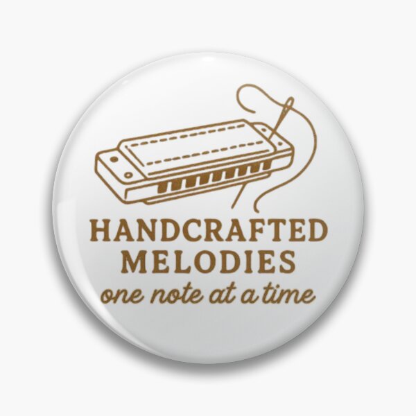 Item preview, Handcrafted Melodies – Harmonica Vintage Musician Design designed and sold by DesignNadine.