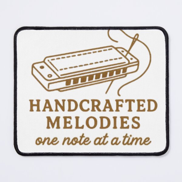 Item preview, Handcrafted Melodies – Harmonica Vintage Musician Design designed and sold by DesignNadine.