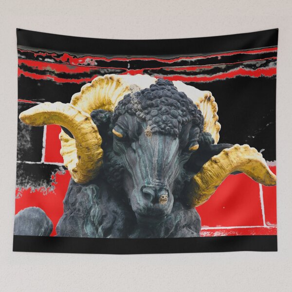 Item preview, Ram's Head – Power in Color / Swiss Artwork Photography designed and sold by Raphael Wolf.