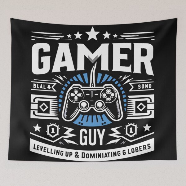 Artikelvorschau, Gamer Boy Retro Vintage Gaming Controller entworfen und verkauft von DrawDrip.