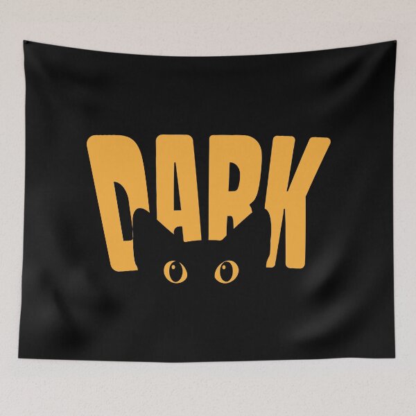 Item preview, cat peeking, dark, yellow designed and sold by MYpngShop.