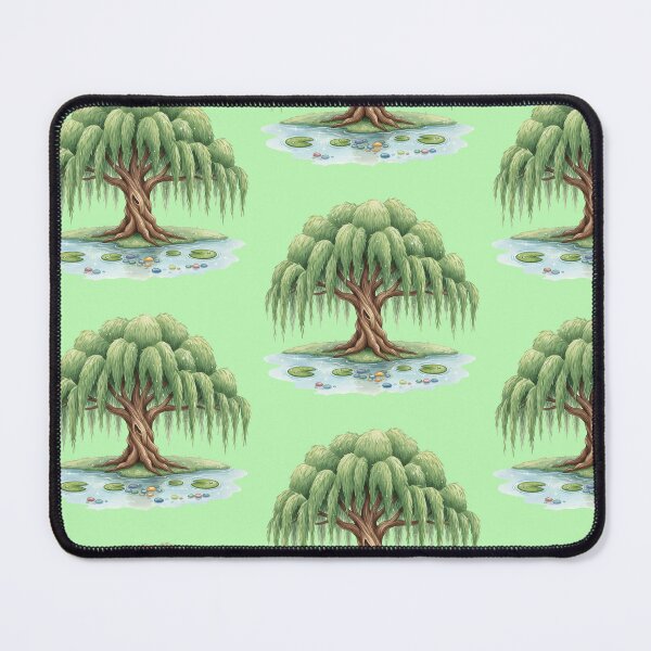 Item preview, Peaceful Nature Scene: Watercolor Weeping Willow Tree Over Water designed and sold by KiddoCavePrints.
