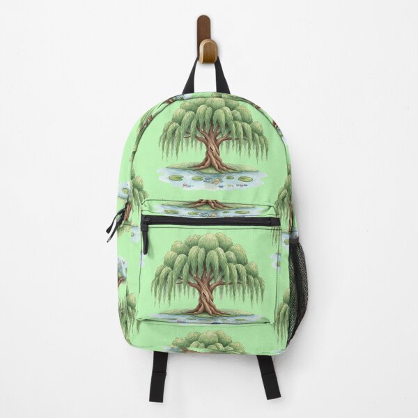 Item preview, Peaceful Nature Scene: Watercolor Weeping Willow Tree Over Water designed and sold by KiddoCavePrints.