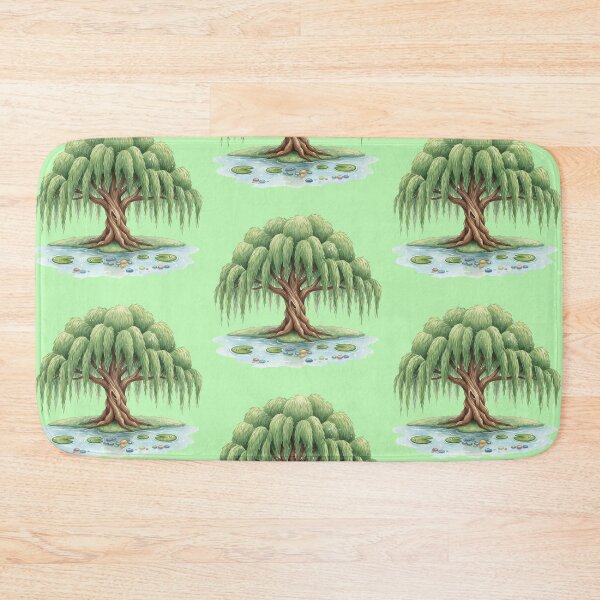 Item preview, Peaceful Nature Scene: Watercolor Weeping Willow Tree Over Water designed and sold by KiddoCavePrints.