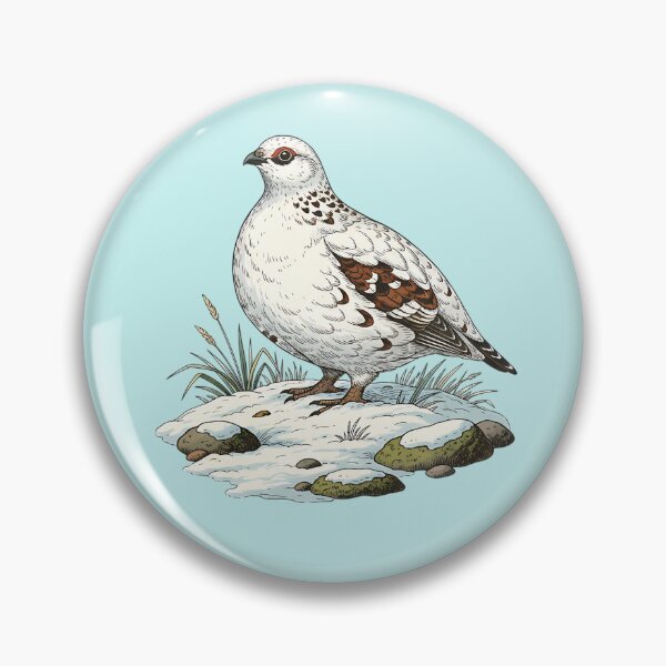 Item preview, Ptarmigan Standing on Snowy Winter Ground designed and sold by BirdsnStuff.