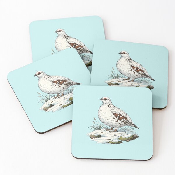 Item preview, Ptarmigan Standing on Snowy Winter Ground designed and sold by BirdsnStuff.