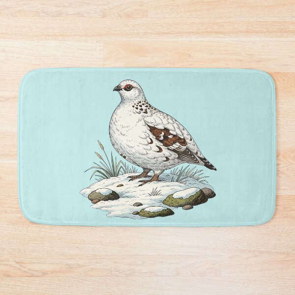 Item preview, Ptarmigan Standing on Snowy Winter Ground designed and sold by BirdsnStuff.