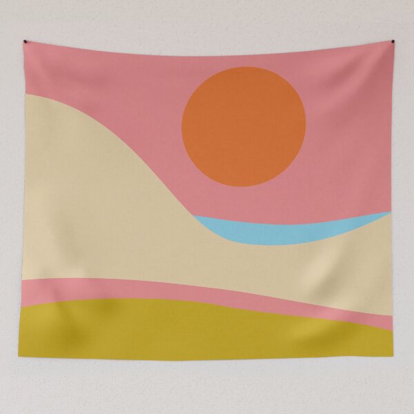 Item preview, Ocean Sun Geometry - Abstract Geometric Landscape designed and sold by Petra Lang.