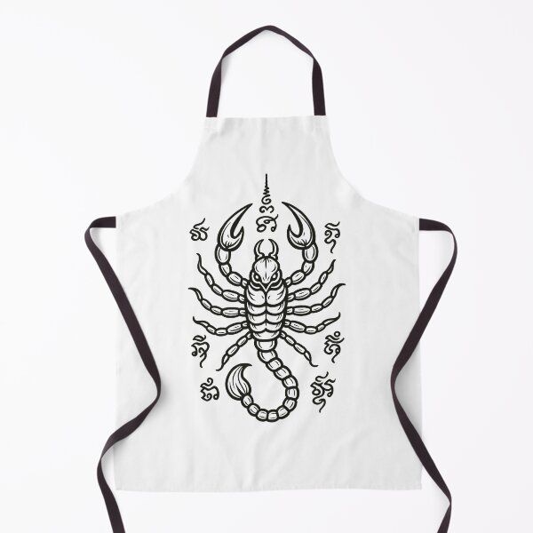 Item preview, Sacred Scorpion Yantra – Protective Thai Tattoo Symbol Illustration designed and sold by Sksticker991.