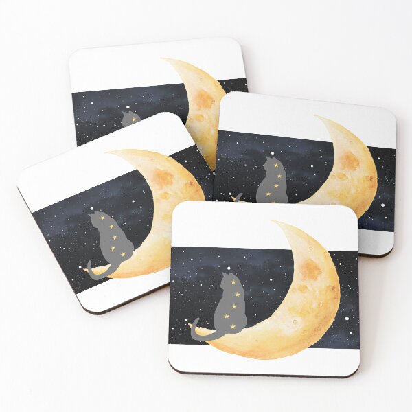 Item preview, Moon cat designed and sold by The Cozy Crypt.