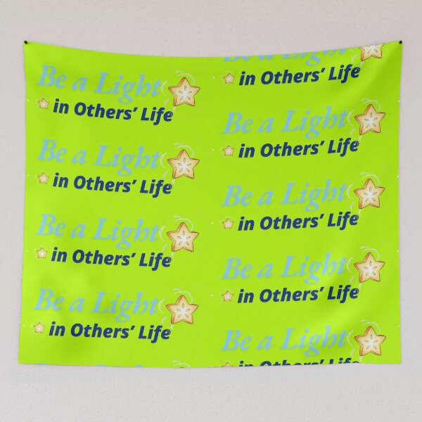 Item preview, Be a Light in Others' Life: Glowing Star Motivational Typography designed and sold by KiddoCavePrints.