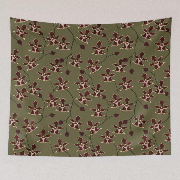 Item preview, orchid floral pattern designed and sold by sarahsdesigns02.