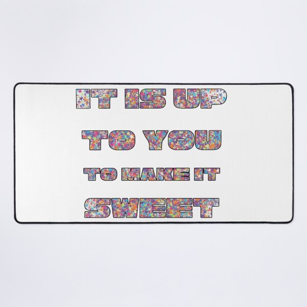Item preview, Make It Sweet! Confetti Star Motivational Typography Design designed and sold by DraftNDreamShop.