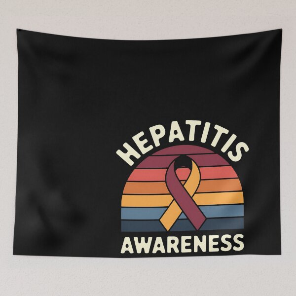 Item preview, World Hepatitis Day Retro Hepatitis awareness Vintage Ribbon designed and sold by Bstilablhot.