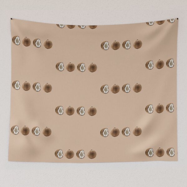 Item preview, Coconut Pattern Grid: Minimalist Modern Tropical Photography designed and sold by KiddoCavePrints.