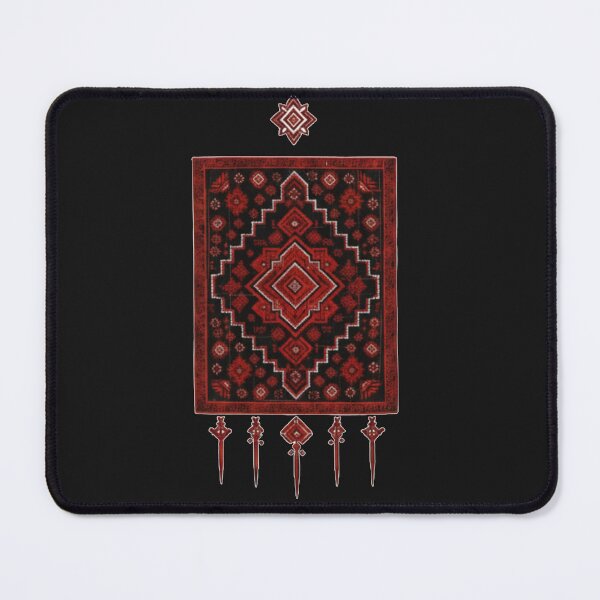 Item preview, Dark Academia Boho Rug Art | Traditional Moroccan Berber Symbolism designed and sold by designwiss.
