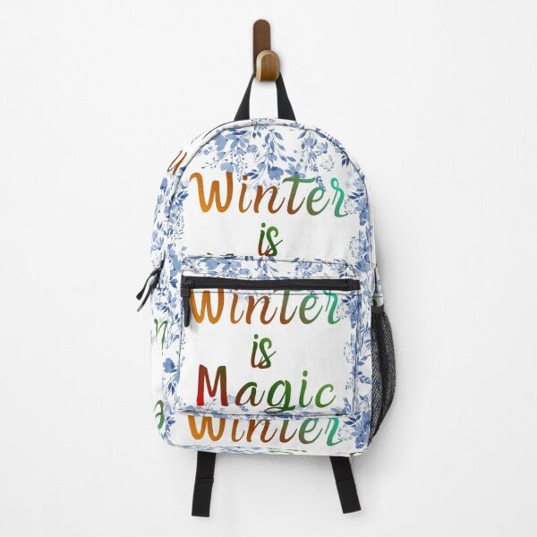 Item preview, Winter is Magic - Mystical Gradient Script & Icy Floral Frame designed and sold by DraftNDreamShop.