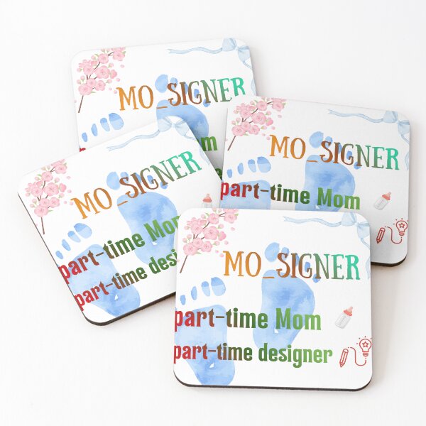 Item preview, MO_SIGNER: Part-time Mom, Part-time Designer - Working Mom Life designed and sold by DraftNDreamShop.