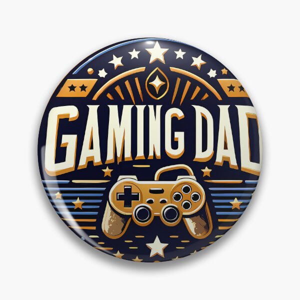 Item preview, Gaming Dad Vintage Badge Controller Fathers Day Gift designed and sold by DrawDrip.