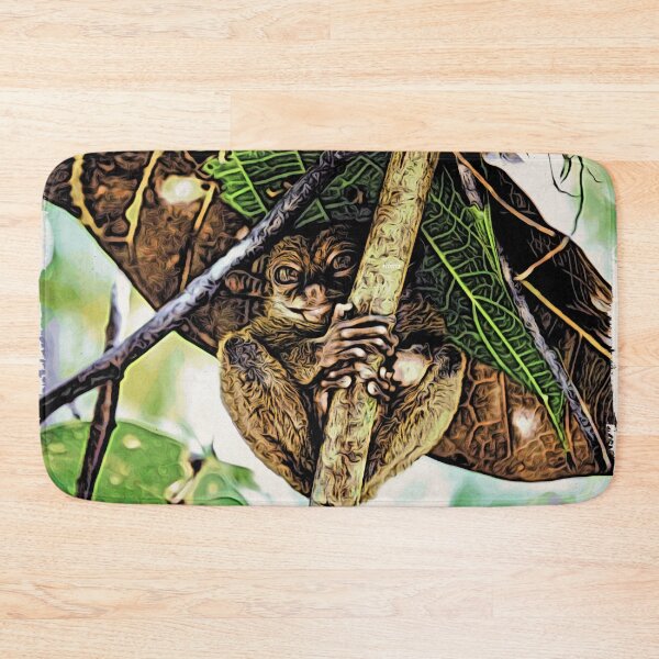 Item preview, Tarsier under the leaf – Tropical protection / Swiss Artwork Photography designed and sold by Raphael Wolf.