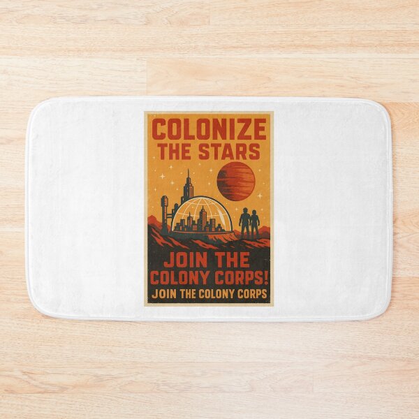 Item preview, Retro Futuristic Space Colony Recruitment Poster. designed and sold by The-T-In-Retro.