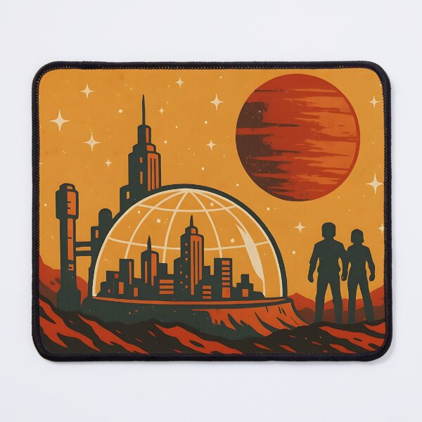 Item preview, Retro Futuristic Space Colony Recruitment Poster. designed and sold by The-T-In-Retro.