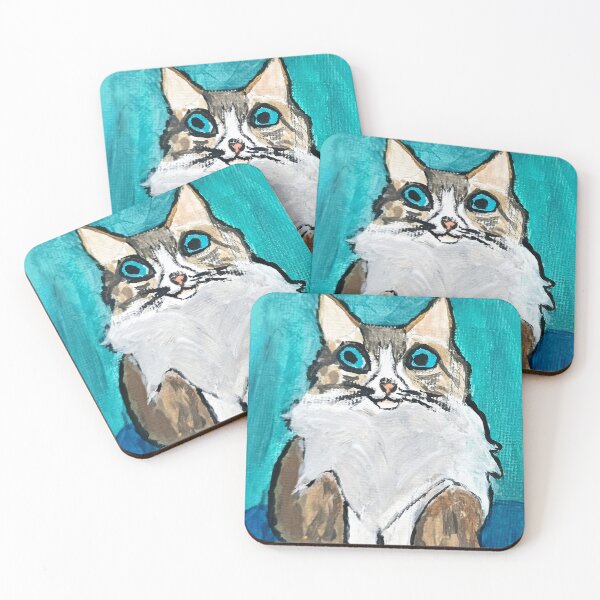 Item preview, Blue cat designed and sold by Miawless.