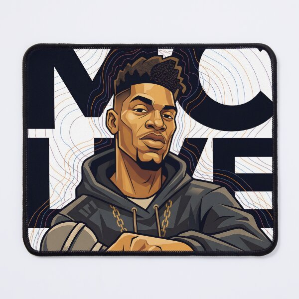 Item preview, Urban Soundwaves MC Live Hip-Hop Art Poster designed and sold by AbstractAuraArt.