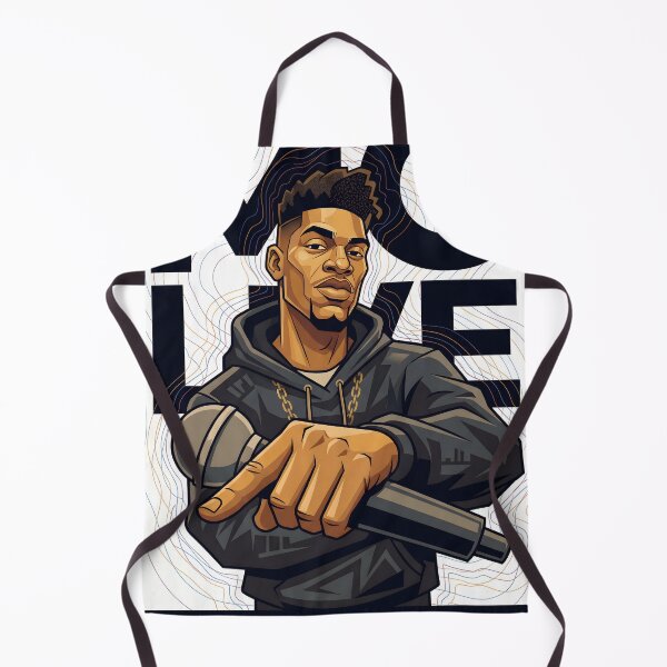 Item preview, Urban Soundwaves MC Live Hip-Hop Art Poster designed and sold by AbstractAuraArt.