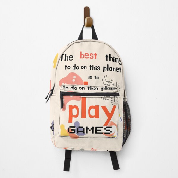 Item preview, The Best Thing To Do Is Play Games – Fun Gamer Quote Design designed and sold by RokaWorld.
