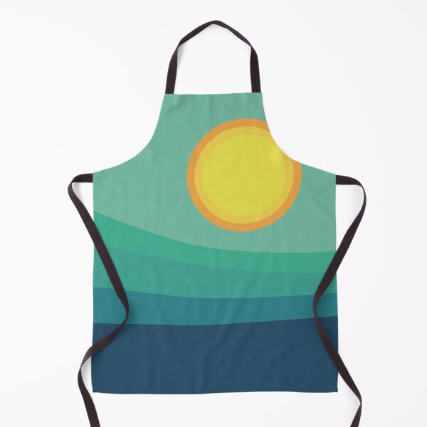 Item preview, Blue Green Horizon - Abstract Geometric Landscape designed and sold by Petra Lang.