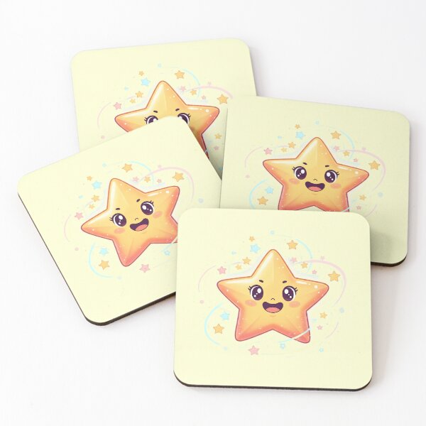Item preview, Sparkle Shine Kawaii Star Face: Bright Happy Cartoon  designed and sold by KiddoCavePrints.