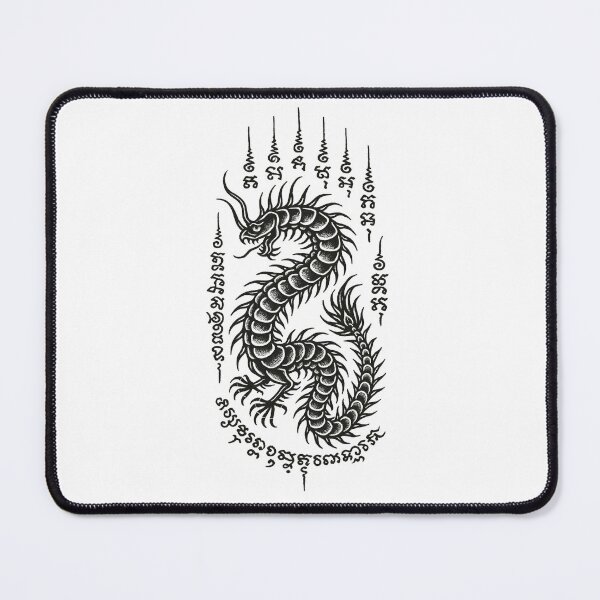 Item preview, Sacred Centipede Yantra – Thai Protective Tattoo Style Illustration designed and sold by Sksticker991.