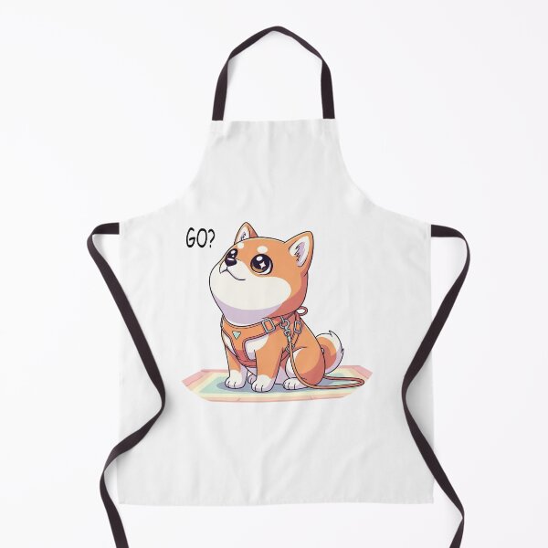 Item preview, Leash Time Excitement! Kawaii Shiba Inu Is Ready For A Walk. designed and sold by Cute-Ur-Day.