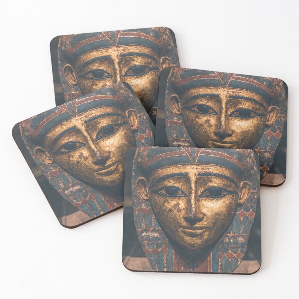 Item preview, Gold Egyptian Funeral Mask Art designed and sold by bapupa.