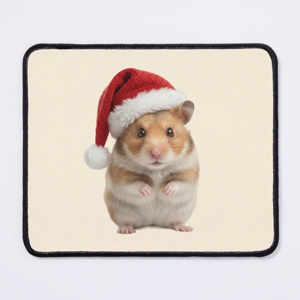 Item preview, Cute hamster with a Christmas hat – Christmas Hamster designed and sold by DAGHO.