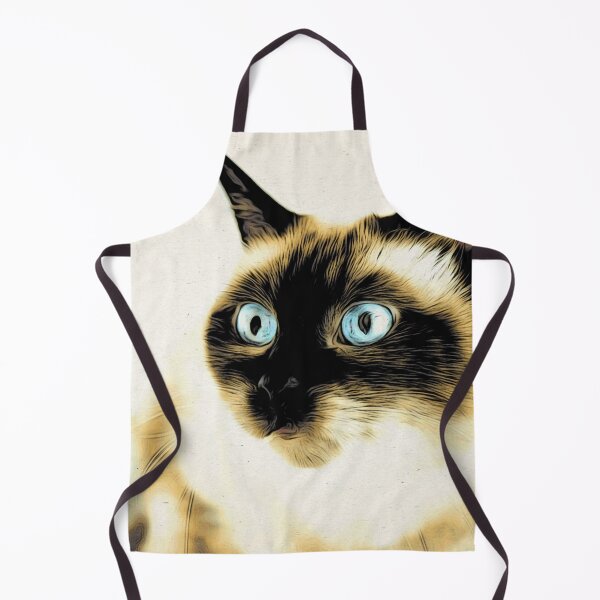 Item preview, Siamese cat – Elegance in blue in the Moku Hanga style / Swiss Artwork Photography designed and sold by Raphael Wolf.