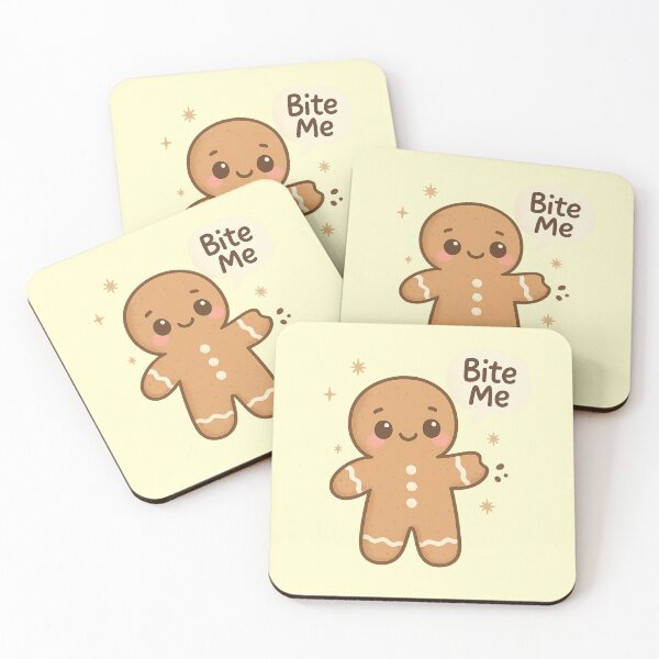 Item preview, Bite Me Gingerbread Man - Funny Christmas Cookie Gift designed and sold by PunchDrop.