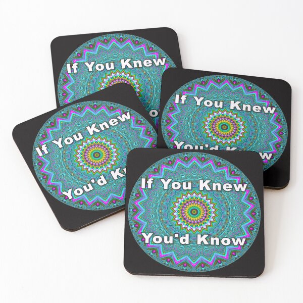 Item preview, If You Knew You'd Know Vivid Turquoise and Magenta Mandala designed and sold by Warren Paul Harris.