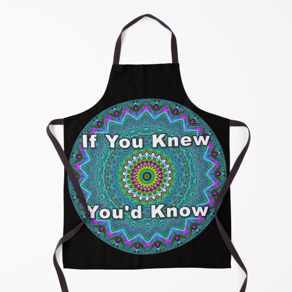Item preview, If You Knew You'd Know Vivid Turquoise and Magenta Mandala designed and sold by Warren Paul Harris.