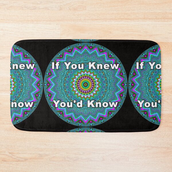 Item preview, If You Knew You'd Know Vivid Turquoise and Magenta Mandala designed and sold by Warren Paul Harris.
