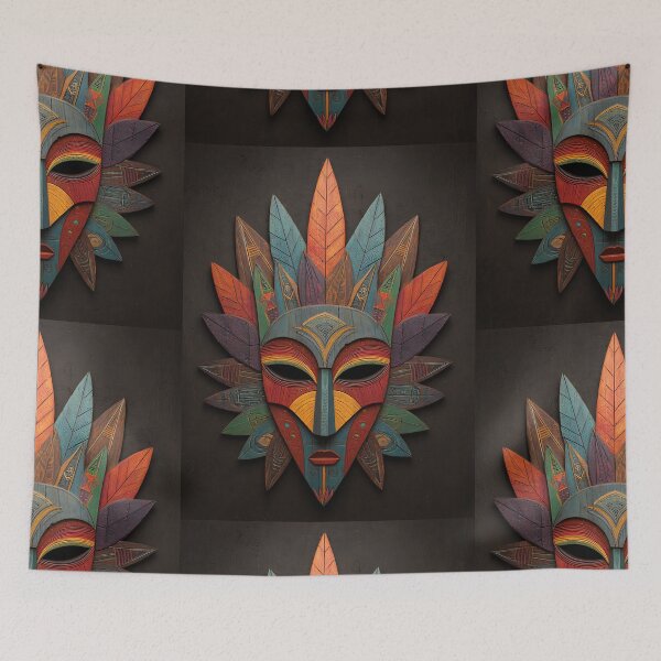 Item preview, Cultural Festima Mask Art designed and sold by bapupa.